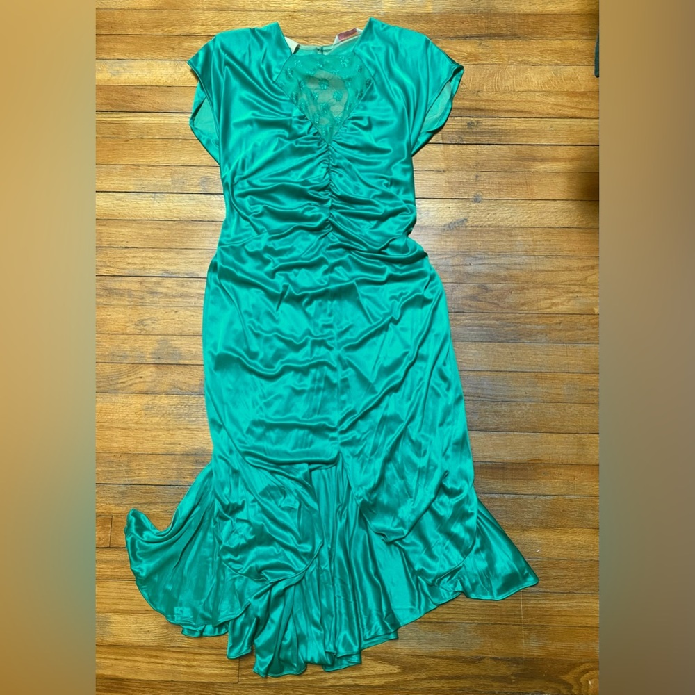 Teal Vintage Party Dress